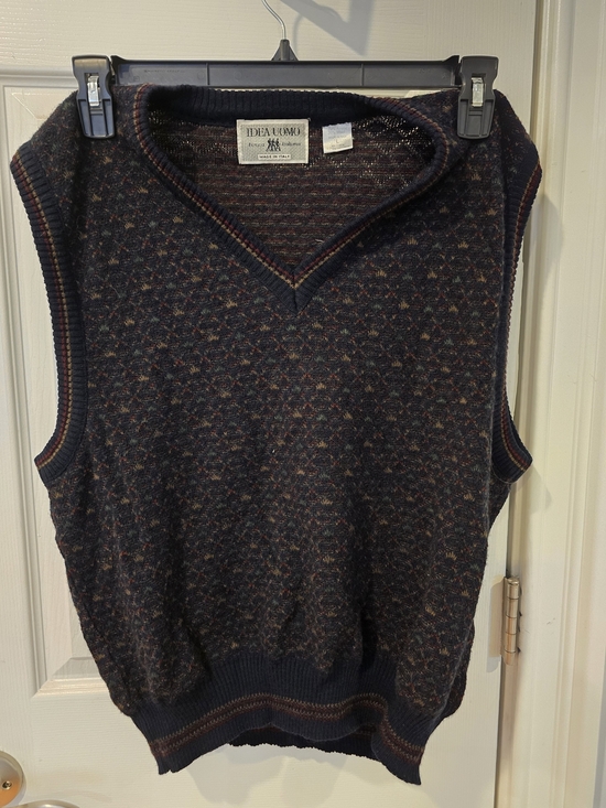 idea cuomo Other - Vintage Made in Italy Idea Uomo Knit Sweater Vest - Men's Large